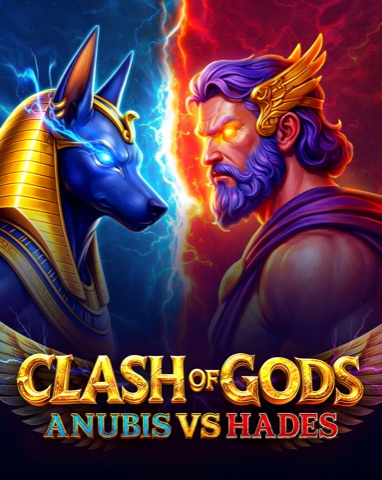 Clash of Gods Anubis vs Hades pokie at HollyWin Casino